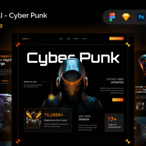 Cyber.AI - Cyber Punk Website